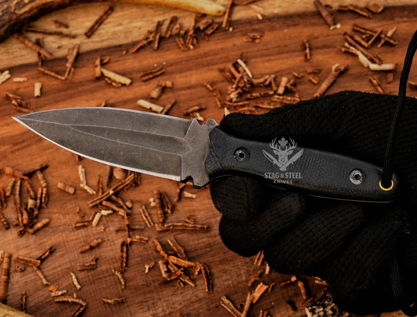 Small dagger-D2 Steel EDC BOOT Knife