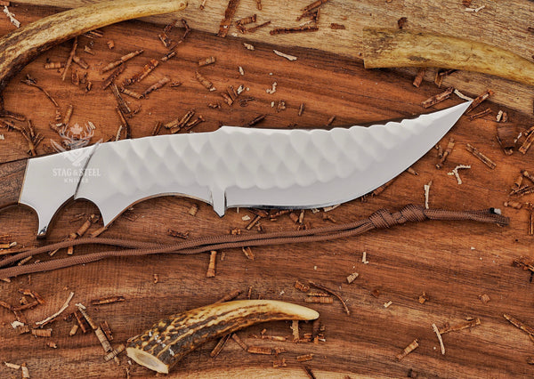 Handmade D2 steel Bowie Knife – 8” Hunting Blade