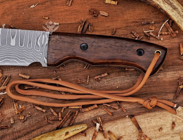 Handmade Machete Knife- Damascus Steel Full Tang Bushcraft blade
