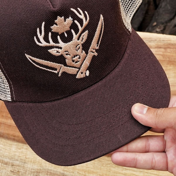 Classic Trucker Cap Brown – Stag Steel Knives