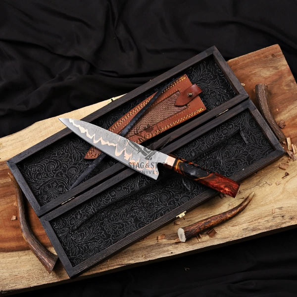 Gyuto Knife – 8 inch Cu Mai chef knife with Resin Handle