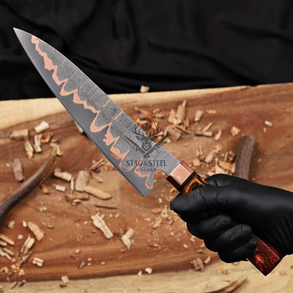 Gyuto Knife – 8 inch Cu Mai chef knife with Resin Handle