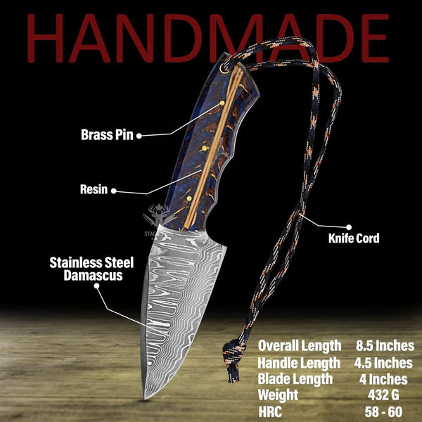 fixed blade skinning knife