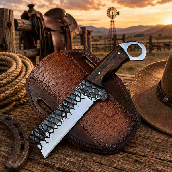 Bull Cutter Fixed Blade Knife | Alligator Edition