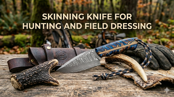 skinning knife for hunting and field dressing 