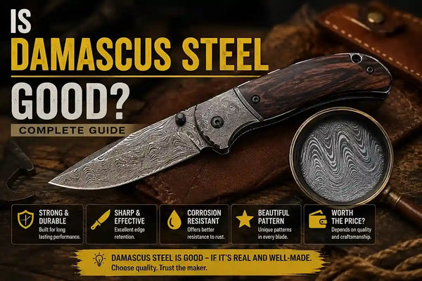 Is Damascus steel good for kitchen, hunting, and EDC knives