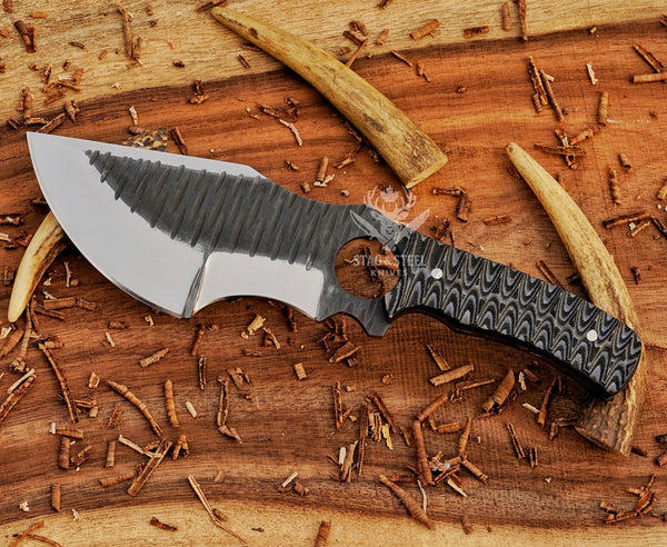 Custom D2 Tracker knife - Full tang Bushcraft Tool