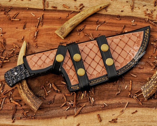 Custom D2 Tracker knife - Full tang Bushcraft Tool