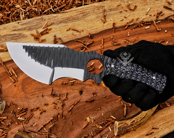 Custom D2 Tracker knife - Full tang Bushcraft Tool