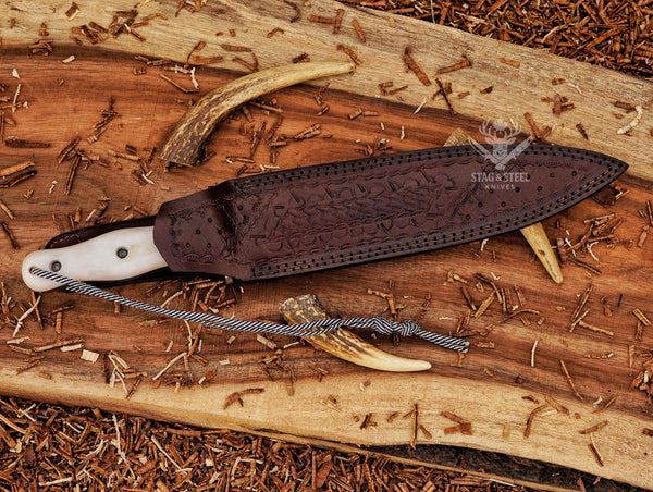 Big Dagger - Damascus Stainless Steel Boar DAGGER Knife