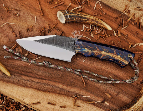 Handmade D2 Skinning Knife –Big Game Hunting & Deer Processing knife