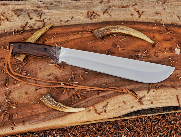 Handmade D2 Steel Machete Knife- Bushcraft Survival knife
