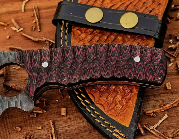 Custom D2 Tracker knife - Full tang Bushcraft Tool
