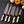 Handmade Carbon Damascus kitchen set with camel bone handles