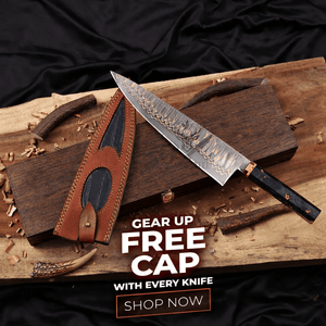 Copper Damascus Chef Knife 