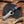 Knife with a decorative handle on a wooden surface
