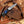 Blue & Black Damascus Folding Knife with Leather Belt Sheath