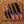 J2 steel kitchen knife set with USA flag handles