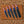 Handmade J2 steel knife set featuring USA flag handles