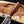 alamo musso damascus bowie knife rosewood handle handle and guard angle view wood texture detail