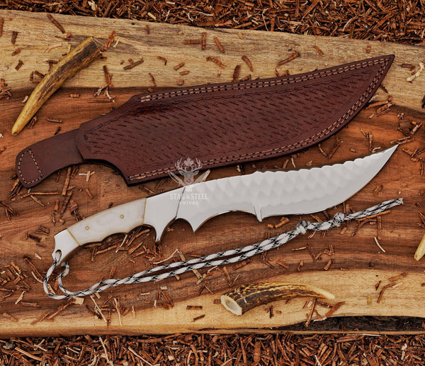 Best Bowie knife handmade from D2 steel with 8 inch full tang blade