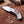Canadian EDC folding knife with camel bone handle and Canada flag inlay