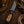 Full profile of a handmade curved skinning knife with raindrop Damascus blade