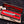 Feather Damascus bowie knife with antler handle in wooden presentation box with red lining