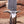 Fire Pattern Damascus guard close-up on feather Damascus bowie knife