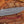 Handmade damascus hunter knife showing blade pattern detail