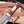 Rosewood grip with brass engraving inlay and mosaic pins on Iron Mistress bowie knife