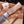 Flecked lacewood grain close-up on full tang D2 hunting knife handle