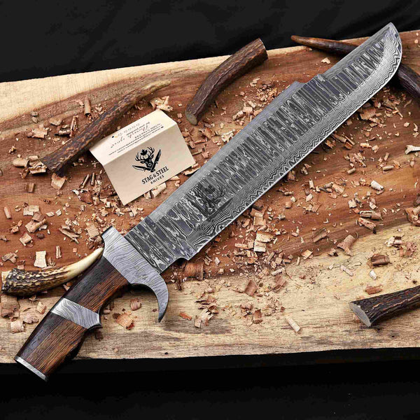  Predator bowie knife handmade in Canada with Stag Steel Knives 

