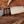 Handle detail of small Damascus hunting knife